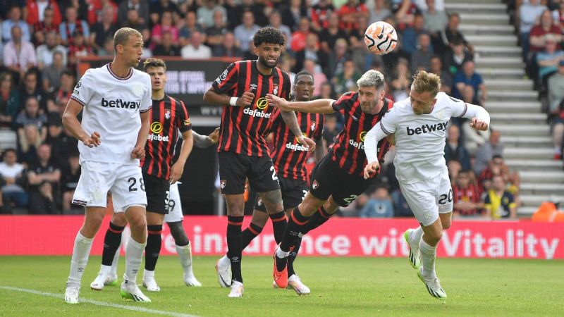 Nhận định soi kèo Bournemouth vs West Ham lúc 22h00 ngày 11/01/2025